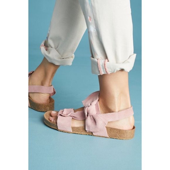 Jeffrey Campbell Rose Suede Bow Sandals - Picture 2 of 6